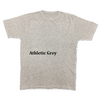 Custom Short Sleeve Crew Neck T Shirt - Athletic Gray